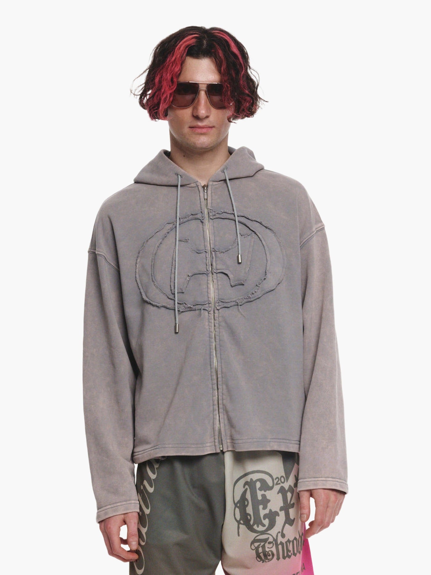 ZIP WASHED HOODIE