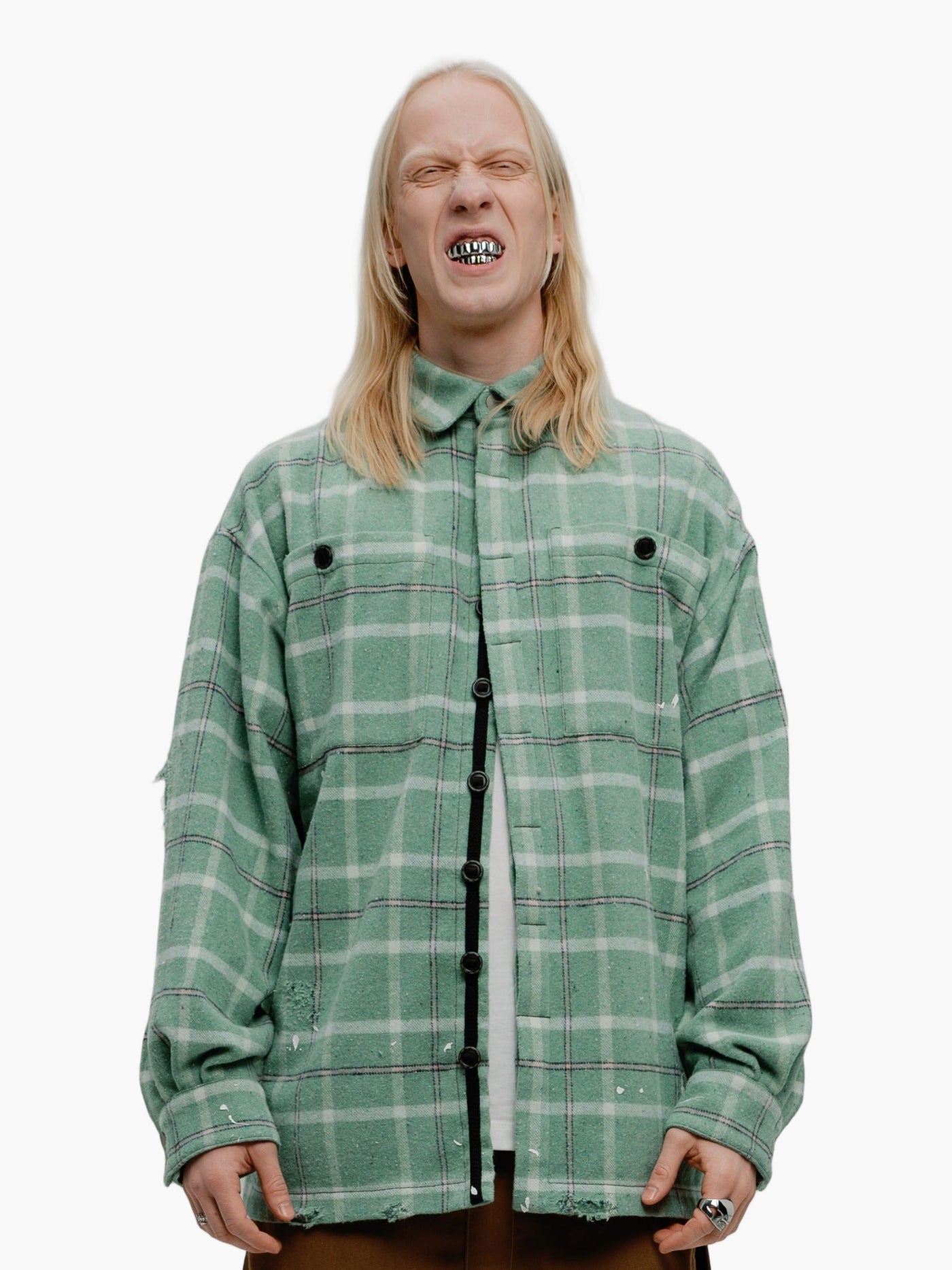 PLAID-CHECK FLANNEL SHIRT