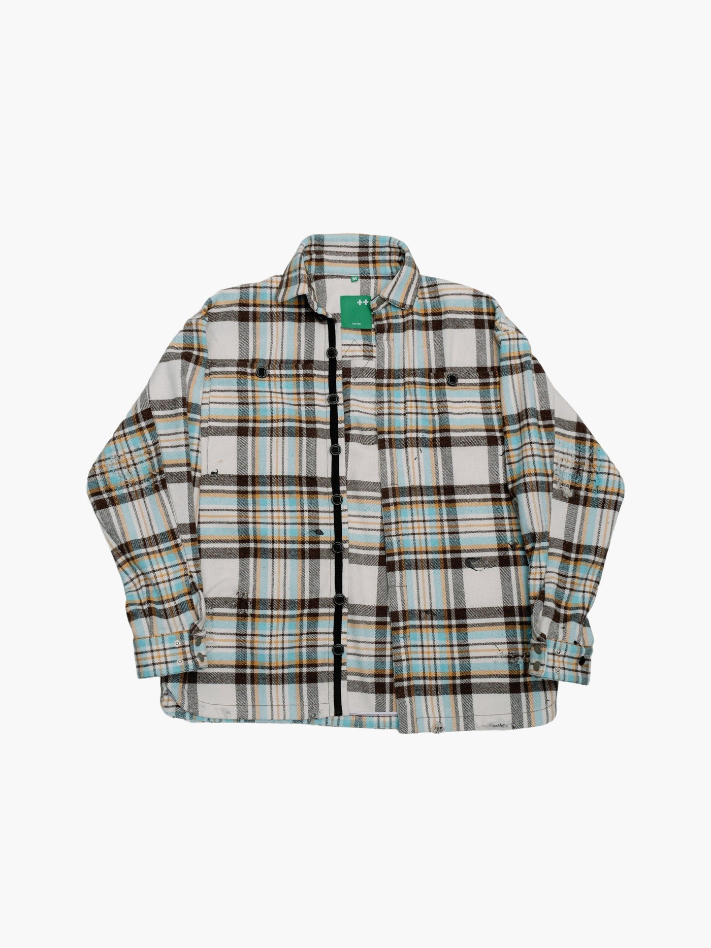 PLAID-CHECK FLANNEL SHIRT