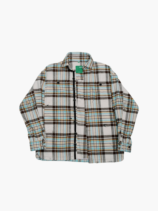 PLAID-CHECK FLANNEL SHIRT