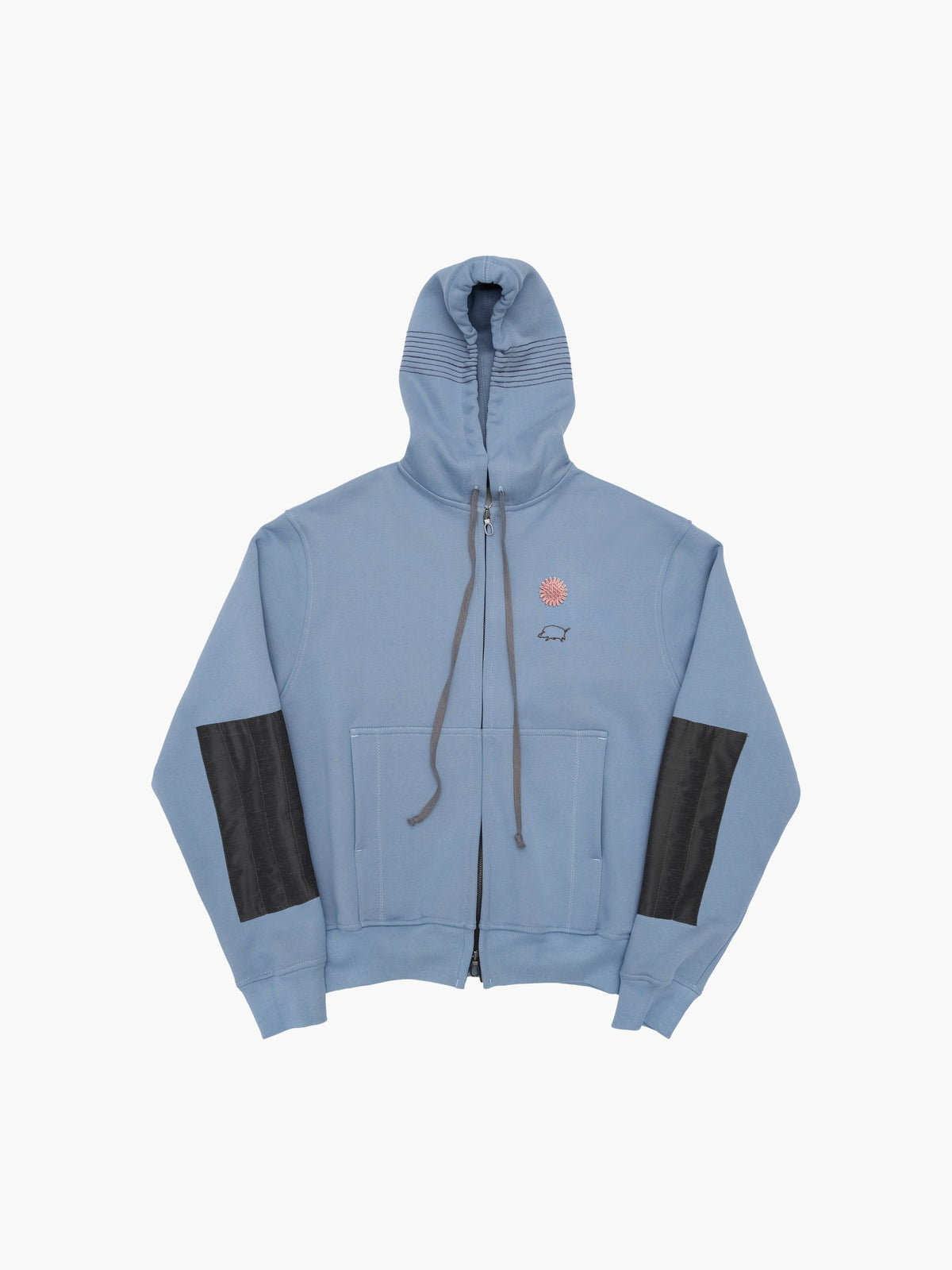 Stripe hoodie blue