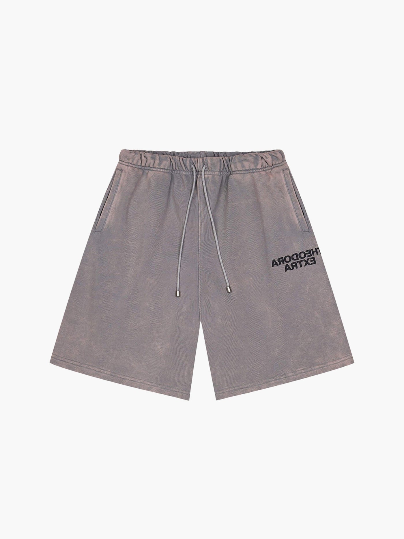 GREY WASHED SHORTS
