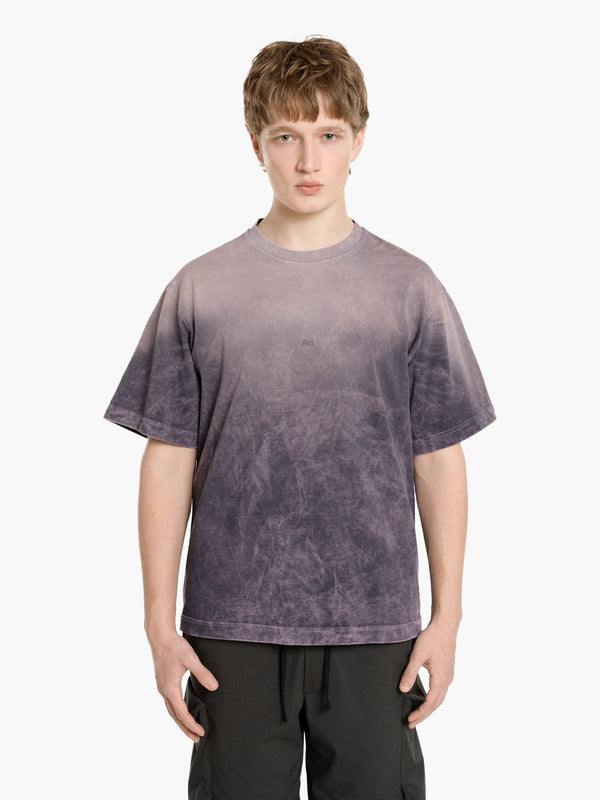 WASHED GRADIENT LOGO HEAVY BOXY T-SHIRT