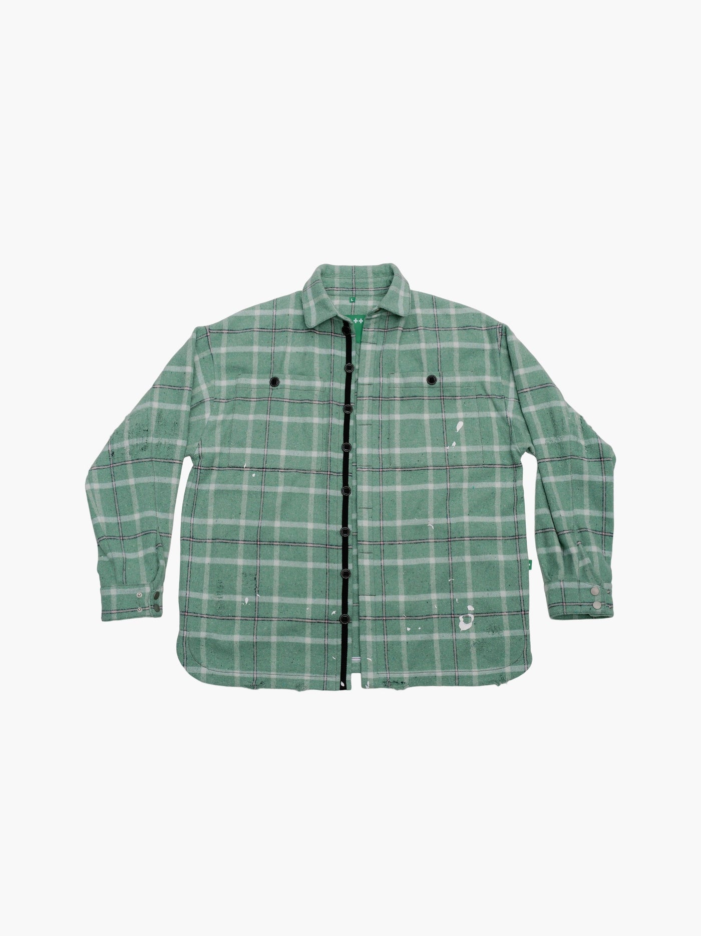 PLAID-CHECK FLANNEL SHIRT