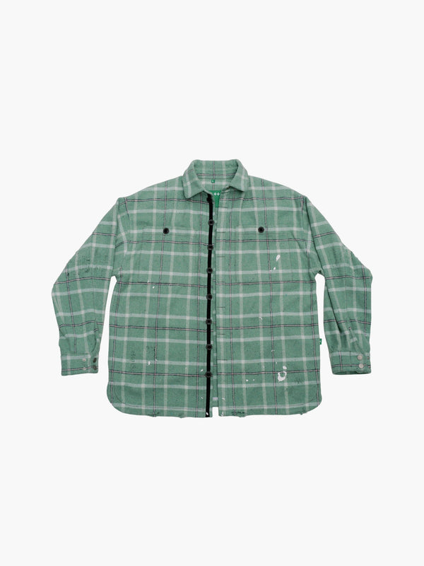 PLAID-CHECK FLANNEL SHIRT