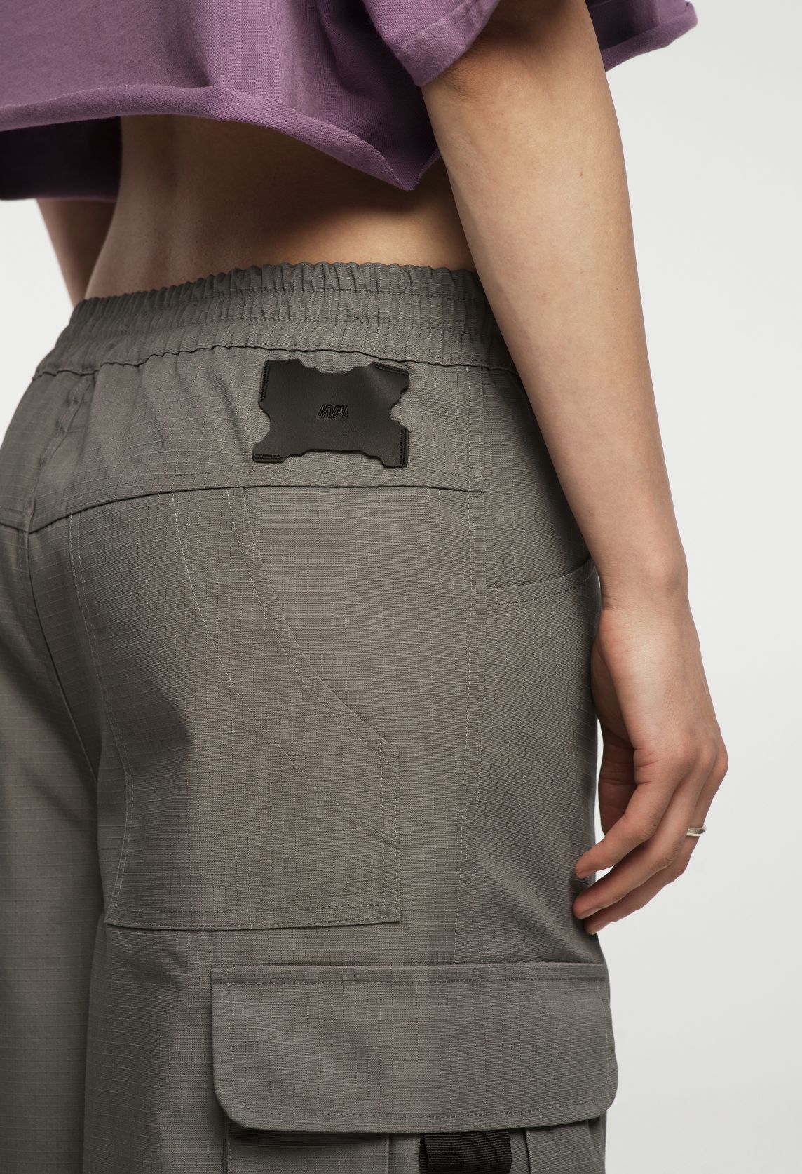 CARGO BAGGY PANTS GRAY