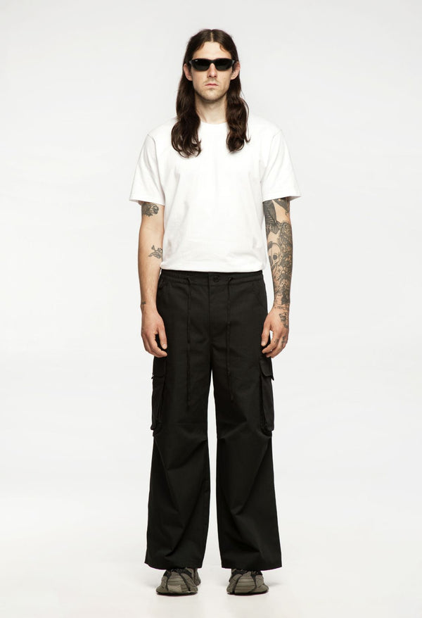 CARGO BAGGY PANTS BLACK