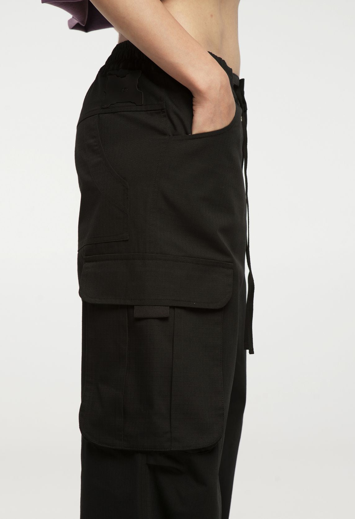 CARGO BAGGY PANTS BLACK