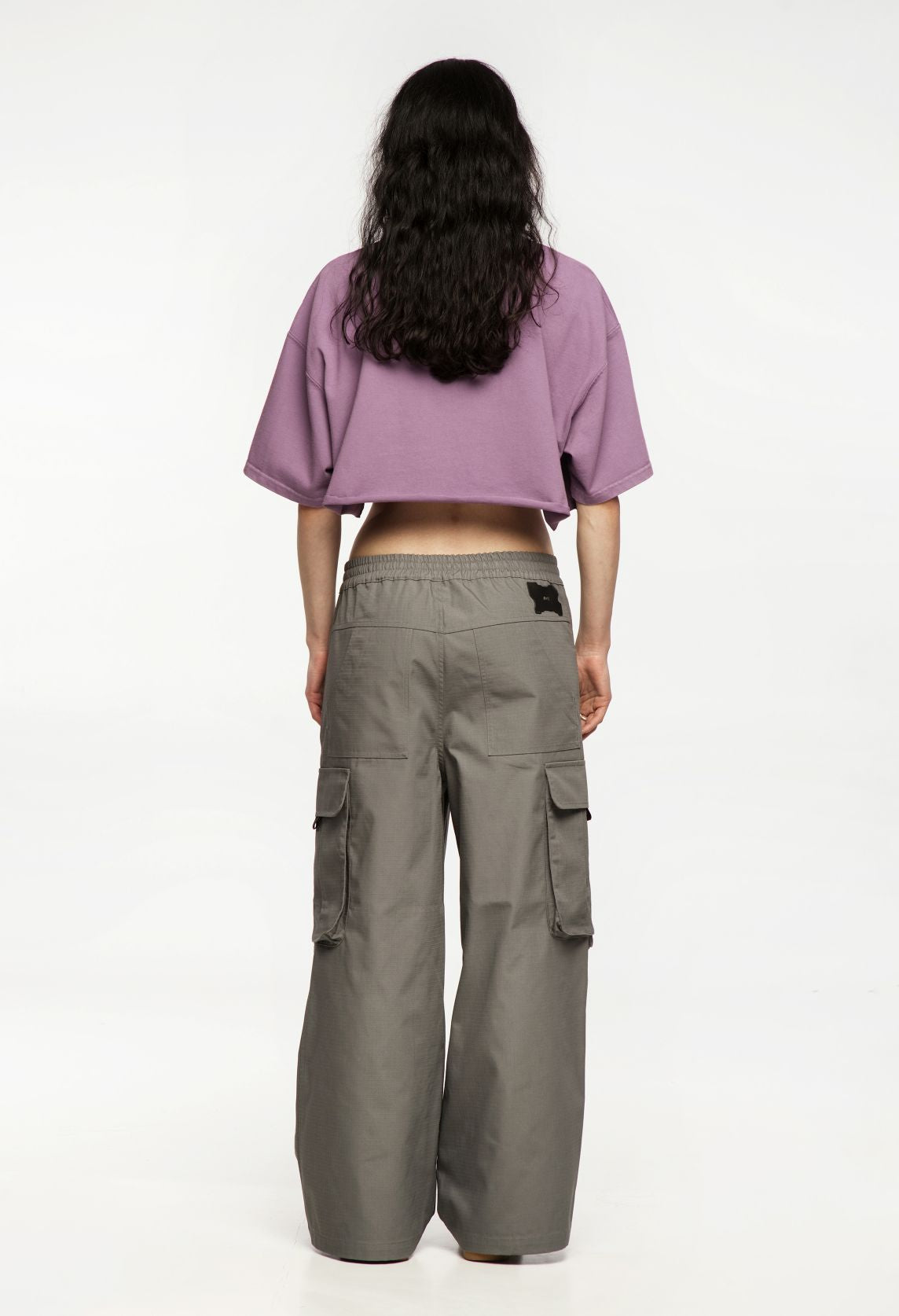 CARGO BAGGY PANTS GRAY