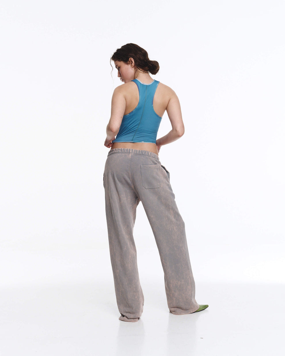 GREY WASHED PANTS