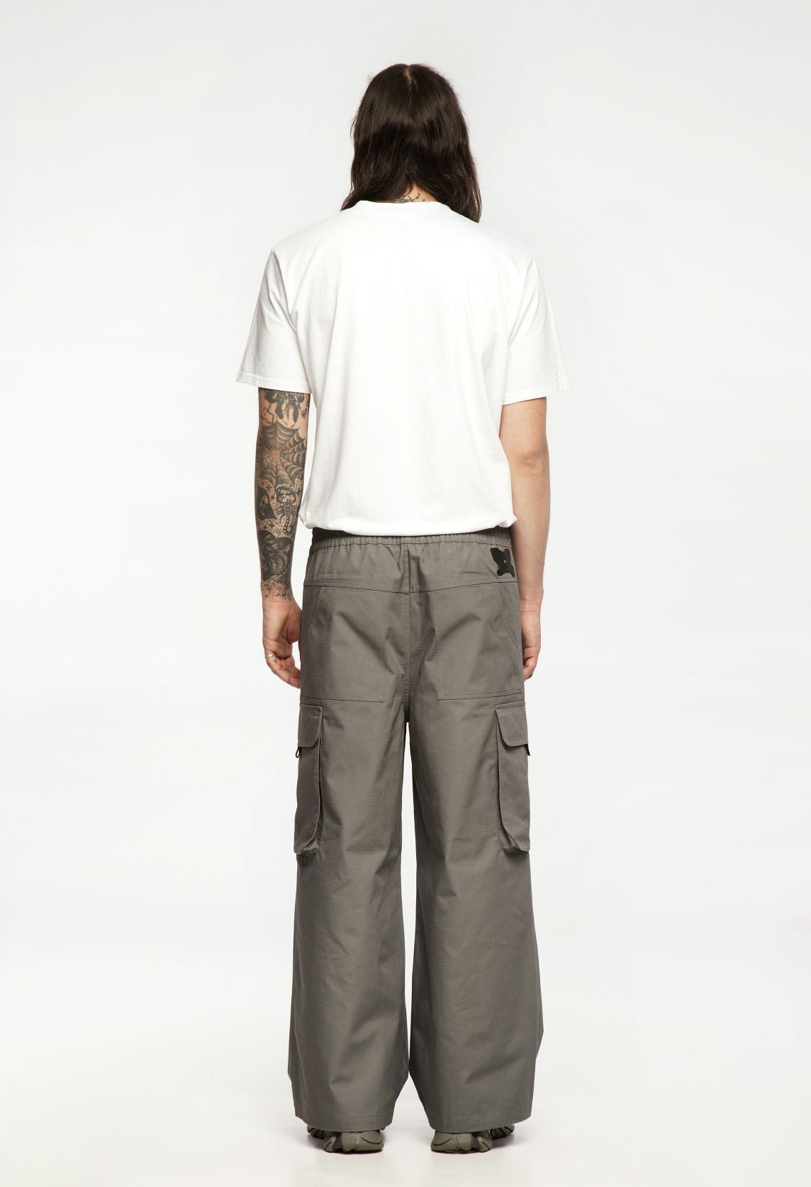 CARGO BAGGY PANTS GRAY