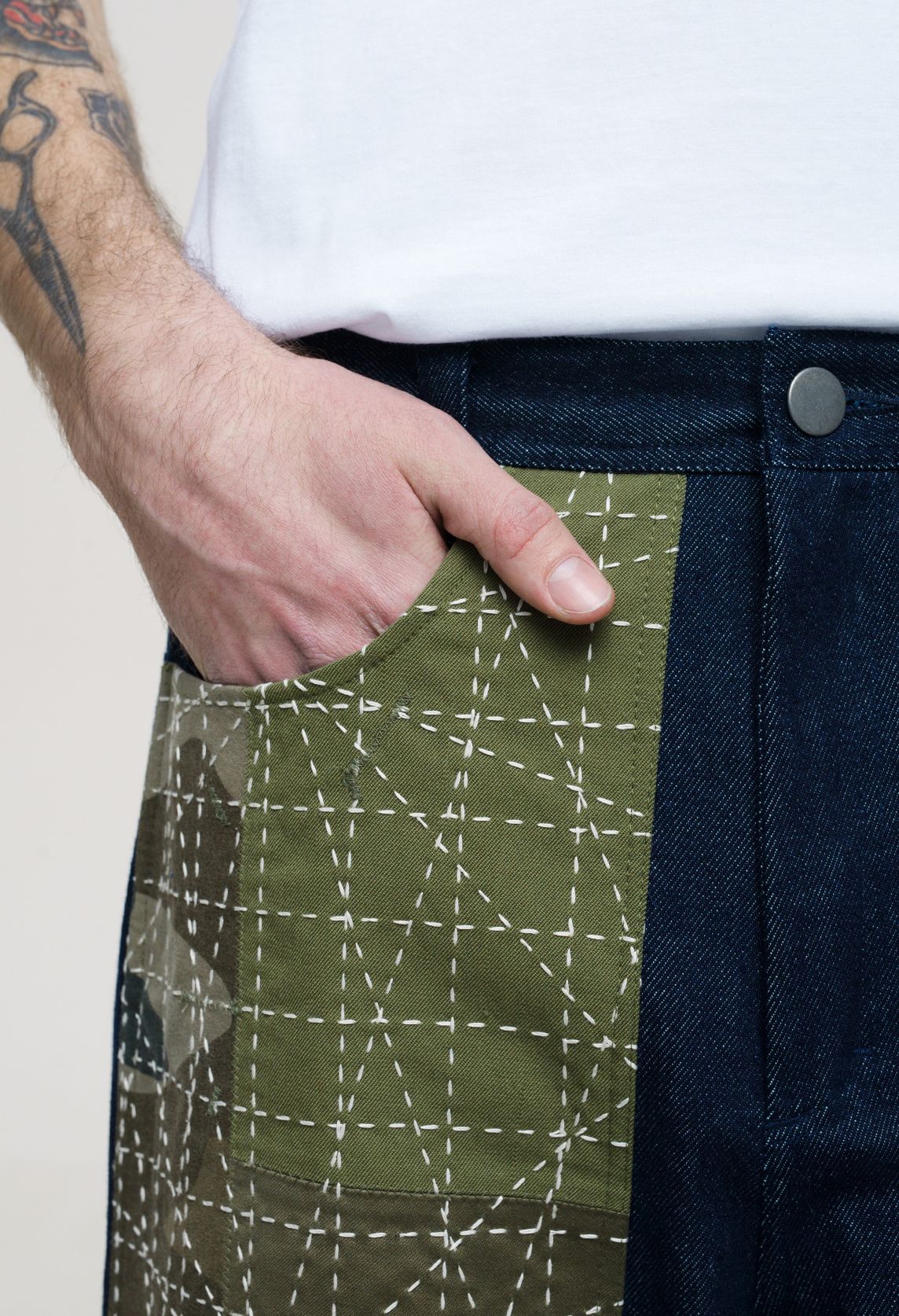LABOR SASHIKO UPCYCLED PANTS