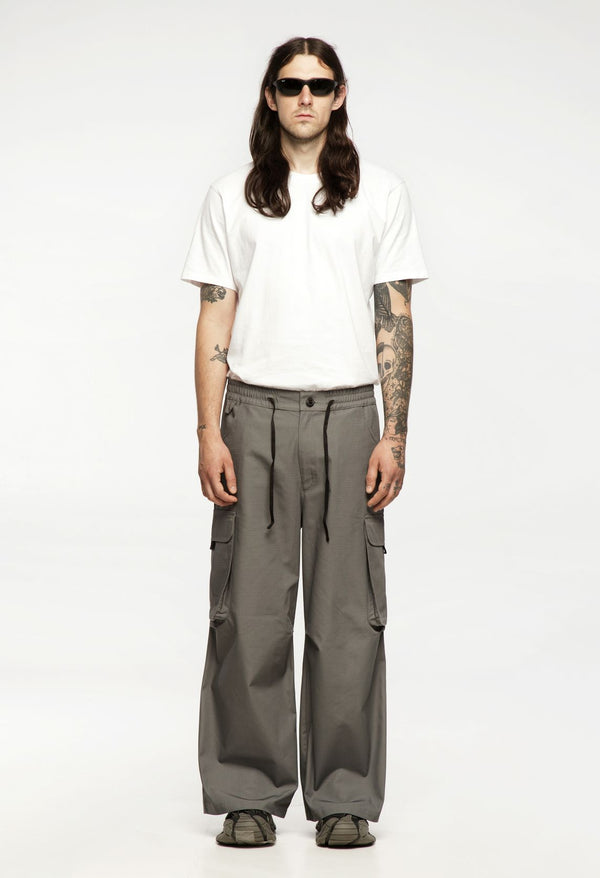 CARGO BAGGY PANTS GRAY