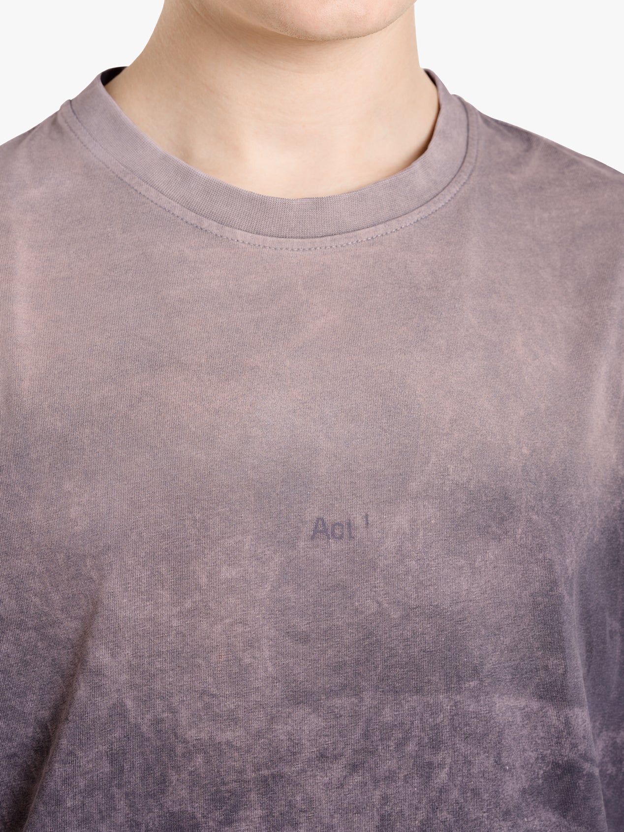 WASHED GRADIENT LOGO HEAVY BOXY T-SHIRT