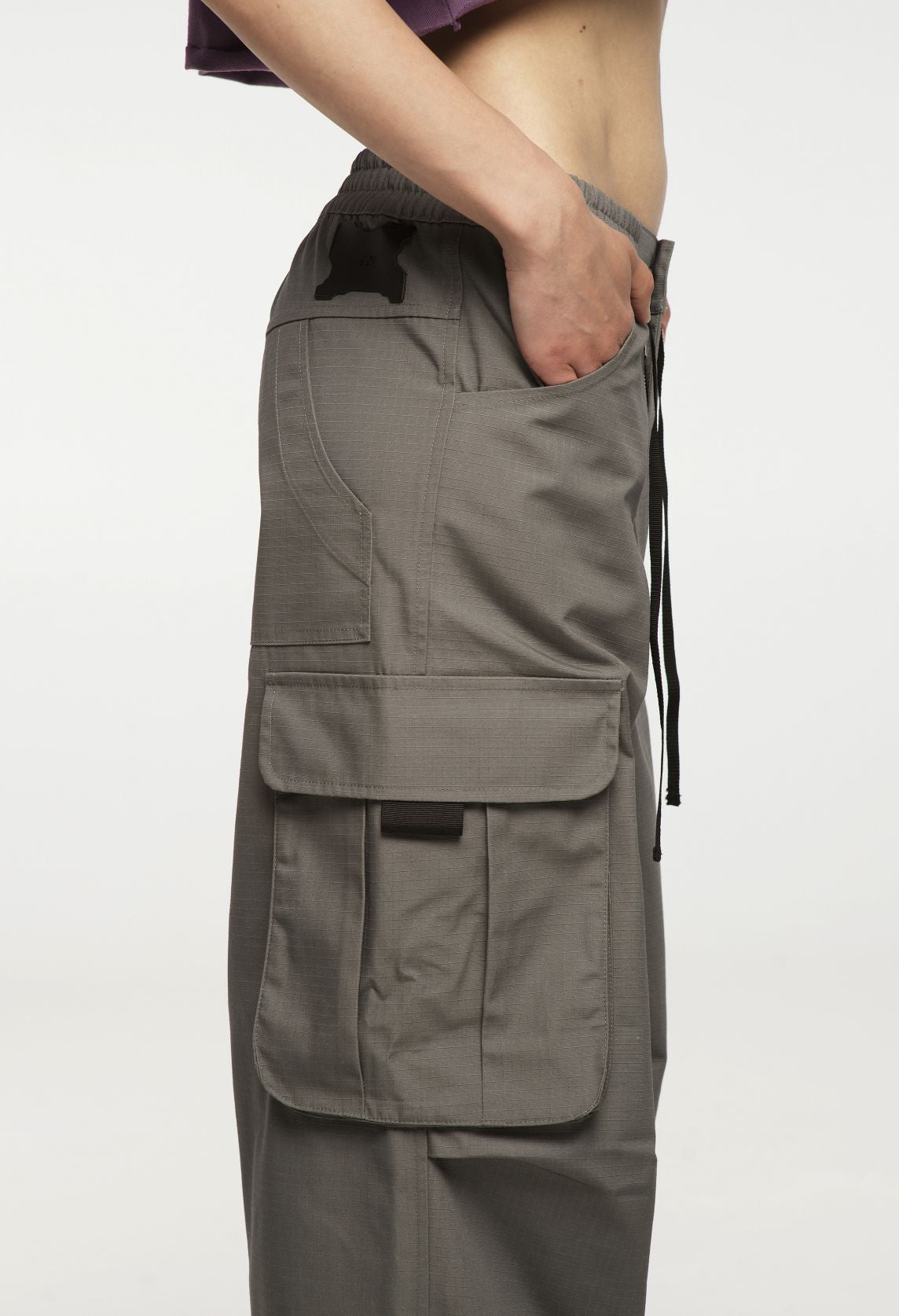 CARGO BAGGY PANTS GRAY