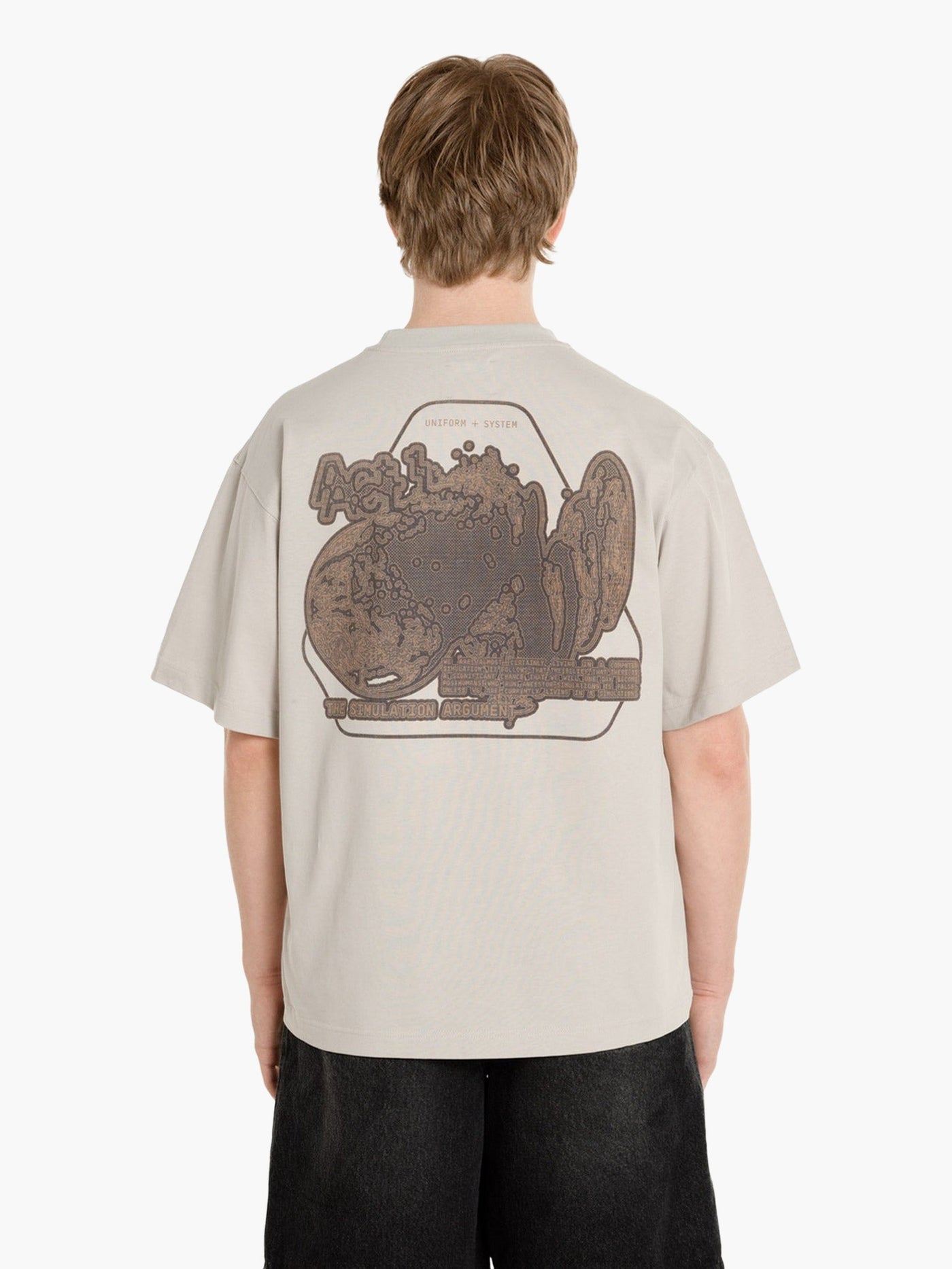 SIMULATION ARGUMENT BOXY T-SHIRT